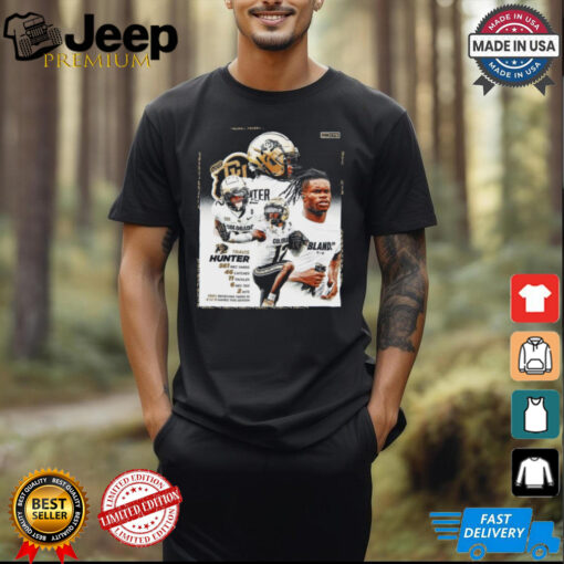 Travis Hunter Colorado Football 561 Rec Yards 46 Catches 11 Tackles 6 Rec Tds 2 Ints Shirt