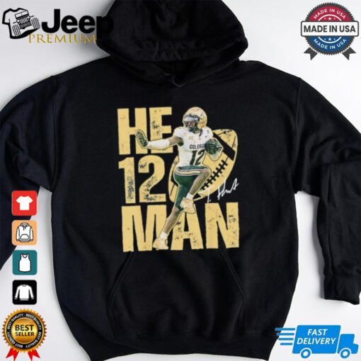Travis Hunter Football Star 12th Man Autograph T shirt 2D print