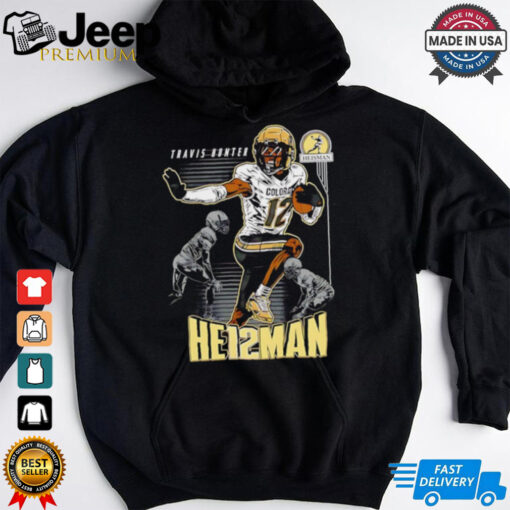 Travis Hunter Heisman Winner Colorado Buffaloes cartoon shirt