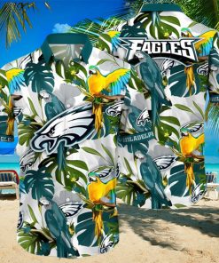 Trending NFL Philadelphia Eagles Flower Summer Hawaiian Shirt