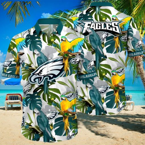 Trending NFL Philadelphia Eagles Flower Summer Hawaiian Shirt