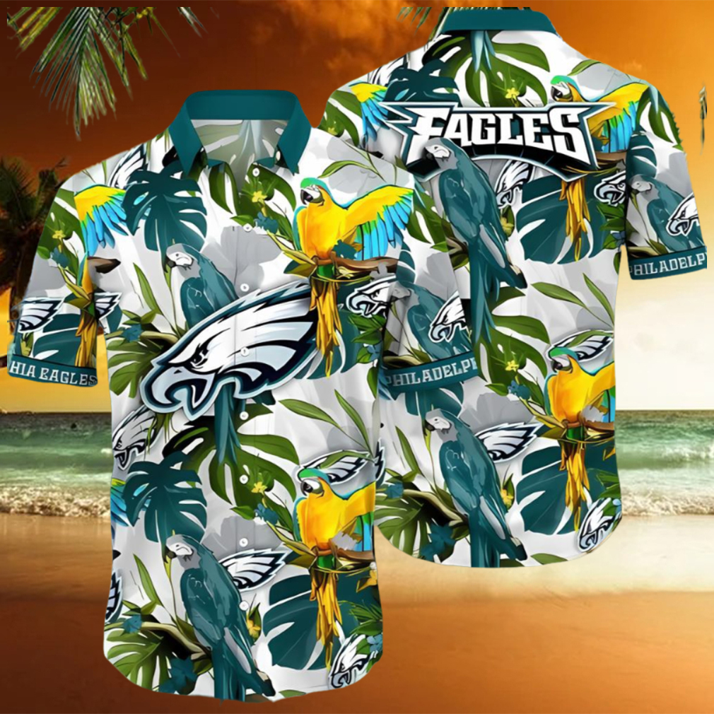 Trending NFL Philadelphia Eagles Flower Summer Hawaiian Shirt - teejeep