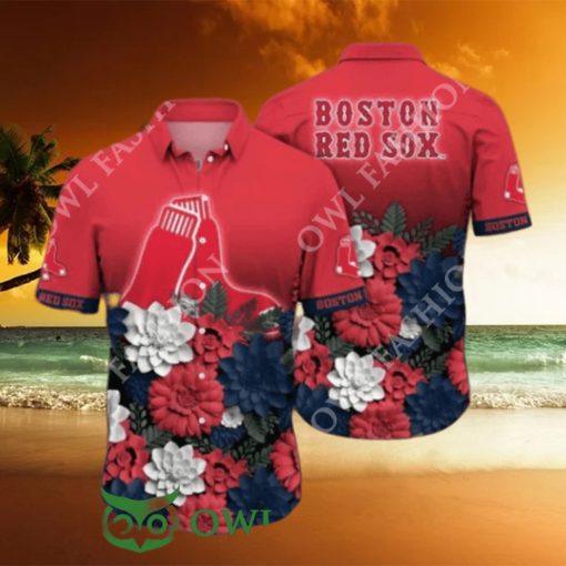 Trending Summer Boston Red Sox MLB Flower Hawaiian Shirt