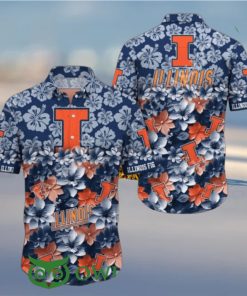 Trending Summer Illinois Fighting Illini NCAA3 Hawaiian Shirt 2024