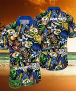 Trending Summer Los Angeles Rams NFL Flower Hawaiian Shirt