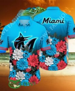 Trending Summer Miami Marlins MLB Flower Hawaiian Shirt