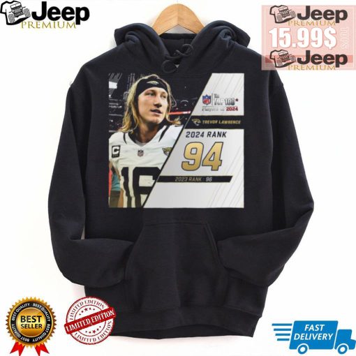 Trevor Lawrence Rank 94 The NFL Top 100 Players Of 2024 T Shirt