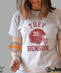 Trey Benson Arizona Helmet Font shirt