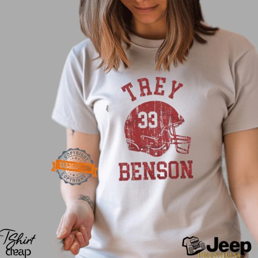 Trey Benson Arizona Helmet Font shirt