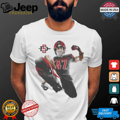 Trey White San Diego State Aztecs Portrait t shirt