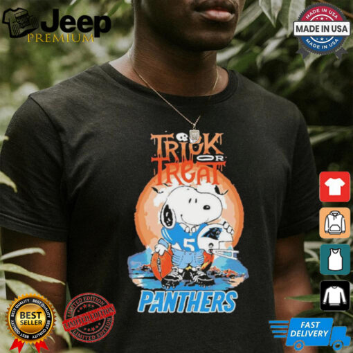 Trick Treat Snoopy Teams Carolina Panthers Nfl Shirt