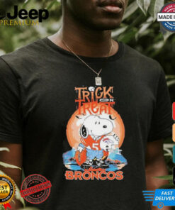 Trick Treat Snoopy Teams Denver Broncos Halloween Shirt