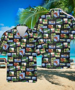 Tropical Christmas Button Down Hawaiian Shirt Trend Summer