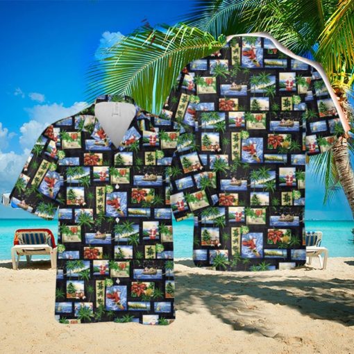 Tropical Christmas Button Down Hawaiian Shirt Trend Summer
