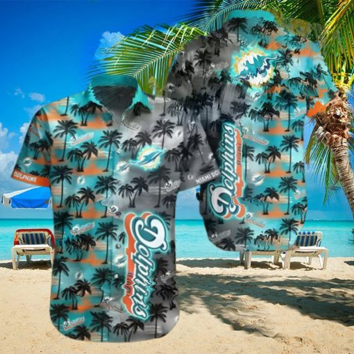 Tropical Coconut NFL Miami Dolphins Hawaiian Shirt