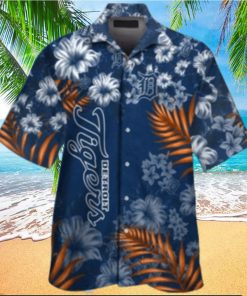 Tropical Flowers And Detroit Tigers Team Spirit Hawaiian Shirt