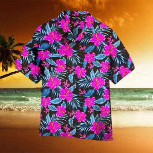 Tropical Flowers Hibiscus Trendy Hawaiian Shirt For Aloha Shirt