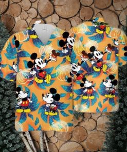 Tropical Mickey Mouse Hawaiian Shirts For Women Tie Dye Retro Wild Psychedelic