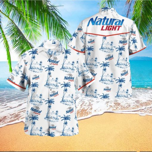 Tropical Natural Light Button Hawaiian Shirt