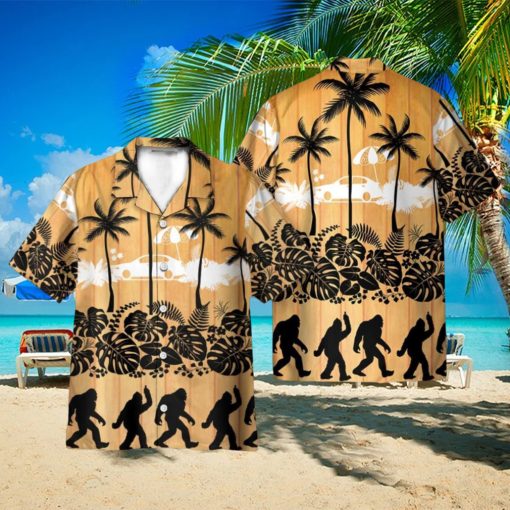 Tropical Palm Bigfoot Hawaii Shirt 3D Printed Gift For Summer