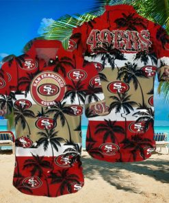 Tropical Palm Tree San Francisco 49ers Hawaiian Shirt Trending Summer Aloha