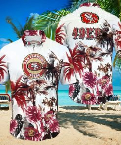 Tropical Palm Tree San Francisco 49ers Hawaiian Shirt