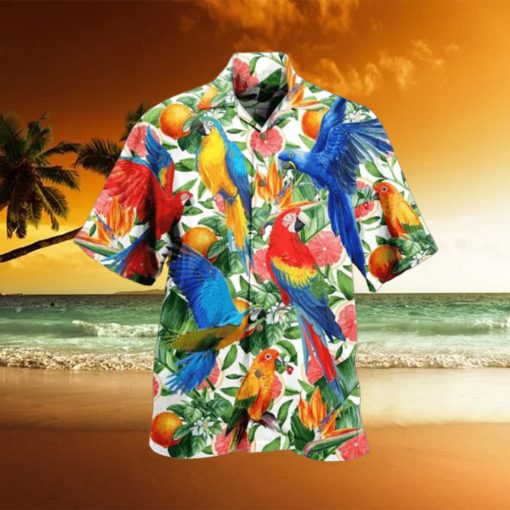 Tropical Parrot Hawaiian Shirt For Men Women