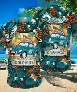 Tropical Pattern NFL Miami Dolphins Hawaiian Shirt Vacation Gift