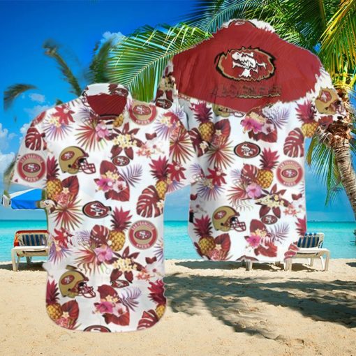 Tropical Plant San Francisco 49ers Hawaiian Shirt Summer Button Up