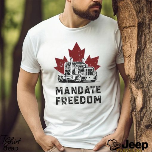 Truck mandate freedom maple leaf shirt