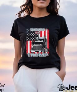 Truckers For Trump American Flag Trump 2024 Shirt