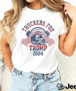 Truckers For Trump American Flag – 2024 Vintage Shirt