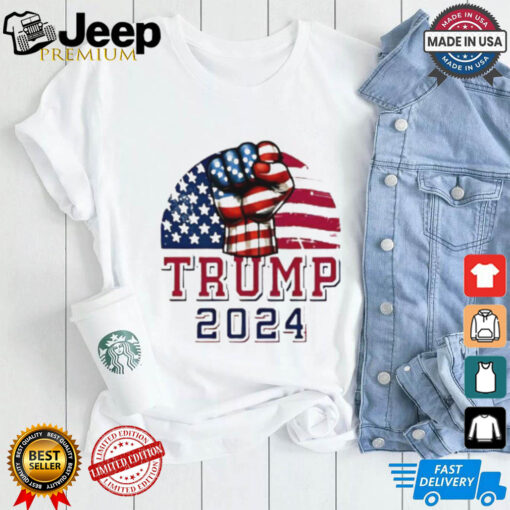 Trump 2024 Fight America flag shirt