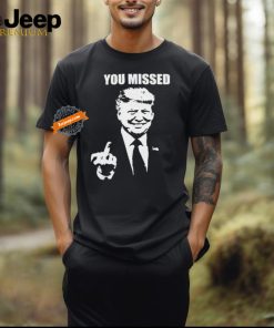 Trump 2024 You Missed Butler Pa Rally Patriotic Flag Vintage T Shirt