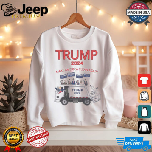 Trump 2024 garbage truck make America clean again shirt