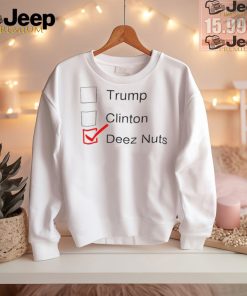 Trump Clinton deez nuts checkbox shirt