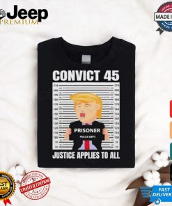 Trump Convict 45 No One Is Above The Law T Shirt