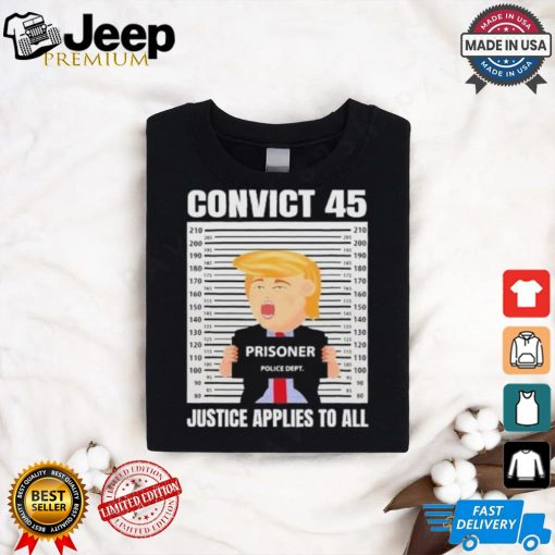 Trump Convict 45 No One Is Above The Law T Shirt