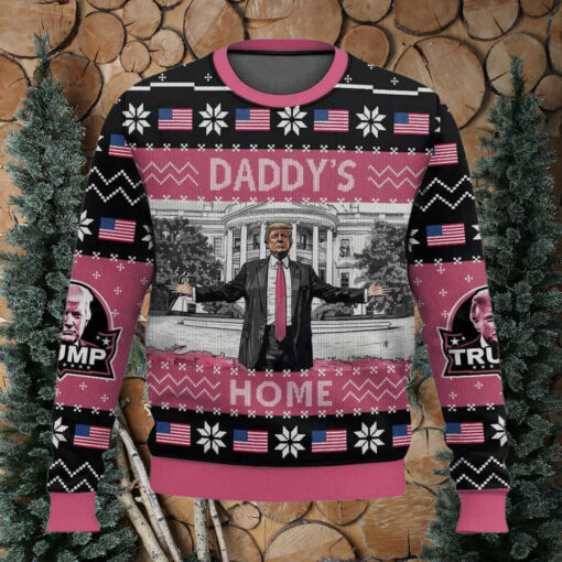 Trump Daddy’s Home White House 2024 Christmas Sweater