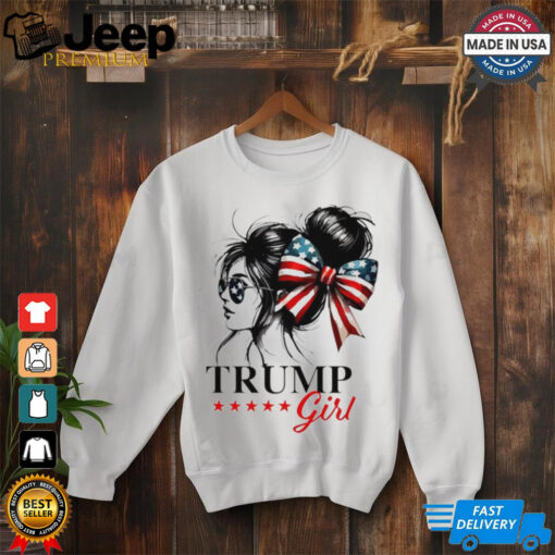 Trump Girl America coquette bow shirt