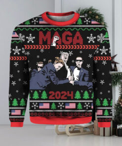 Trump MAGA 2024 Ugly Christmas Sweater