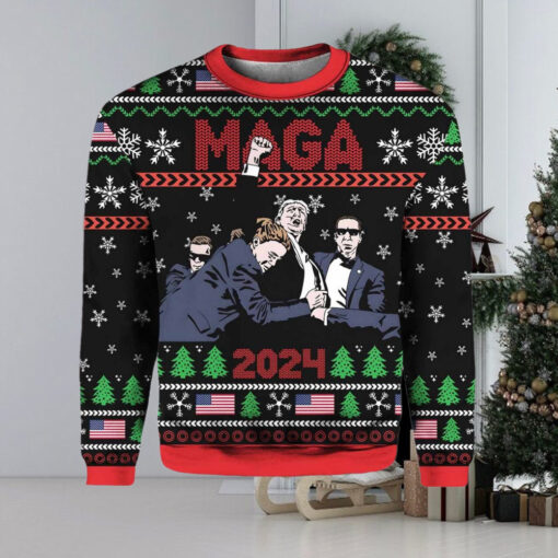 Trump MAGA 2024 Ugly Christmas Sweater