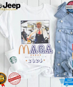 Trump McDonalds MAGA shirt for Men Political Statement Graphic shirt