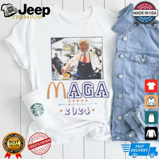 Trump McDonalds MAGA shirt for Men Political Statement Graphic shirt