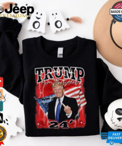 Trump Middle Finger T Shirt for Men Top Quality shirt