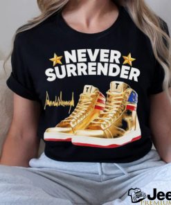 Trump Never Surrender Shoes 2024 Signature shirt