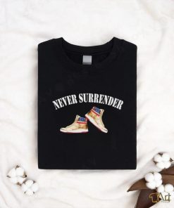 Trump Never Surrender – Trump Air Sneakers Shirt