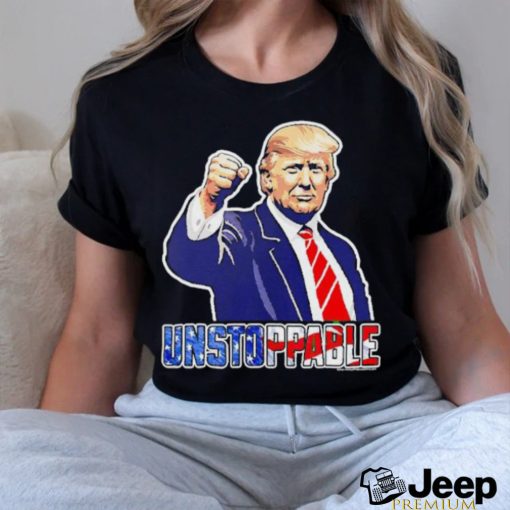 Trump Rally July 2024 Fist Pump USA Donald Trump Unstoppable shirt