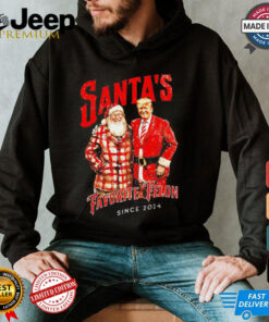 Trump Santa’s favorite felon Christmas since 2024 shirt