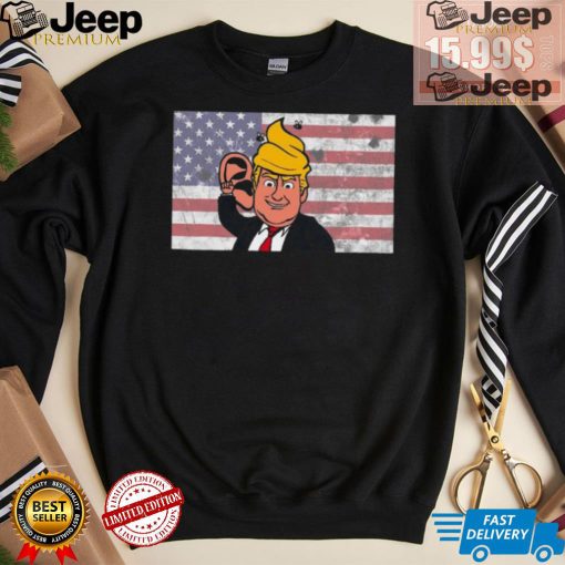 Trump Shooting 2024 USA Flag Meme shirt